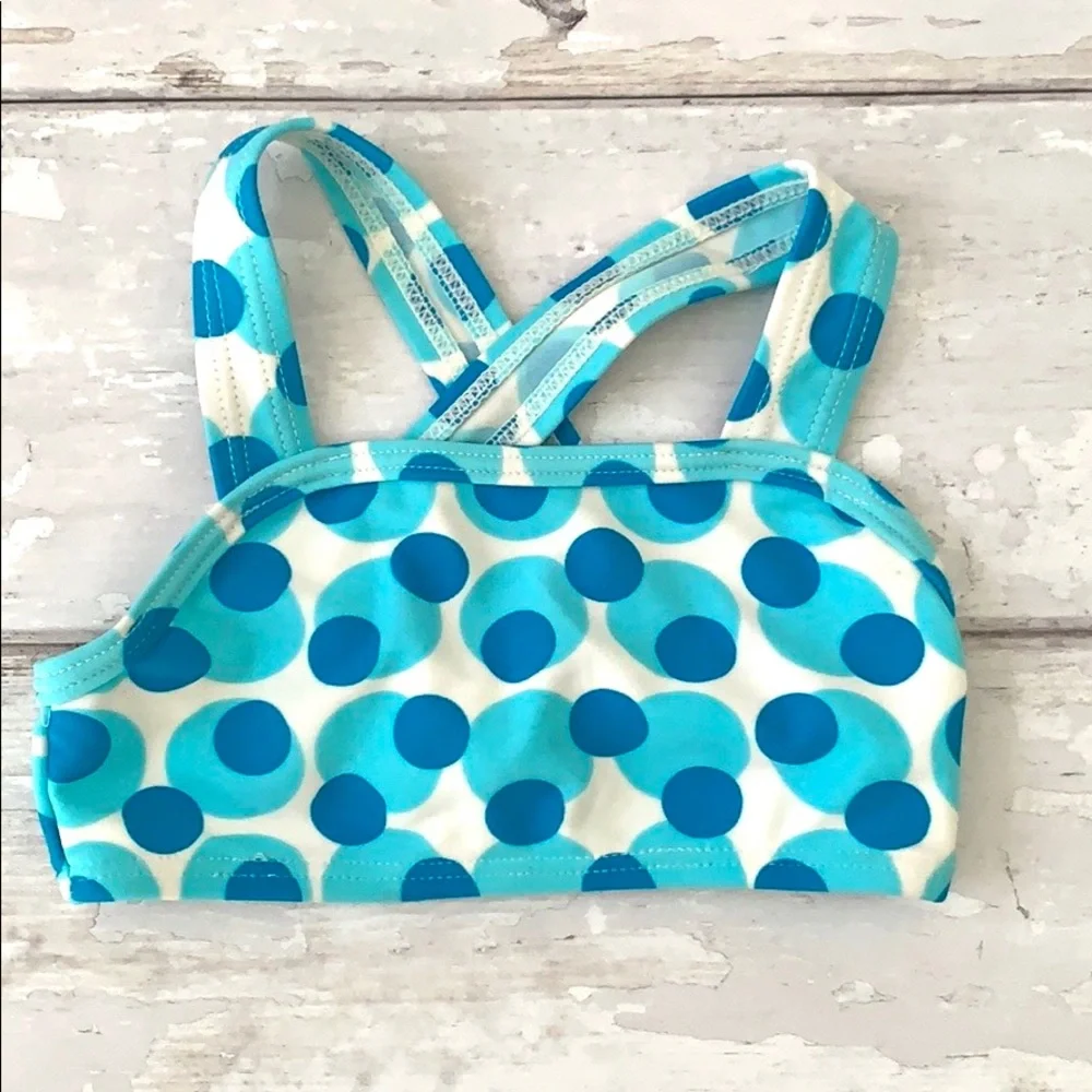 Baby Girl 12m Blue Polka Dot Bikini 2 Piece Swimsuit NEW Swim Suit